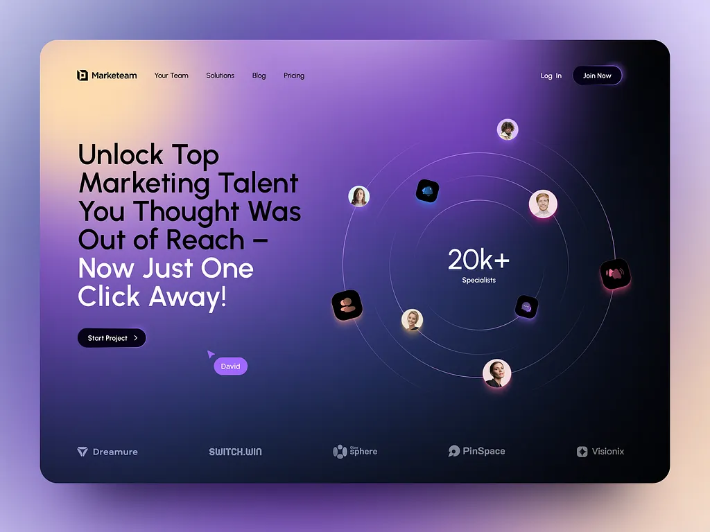 Web para agencia de marketing