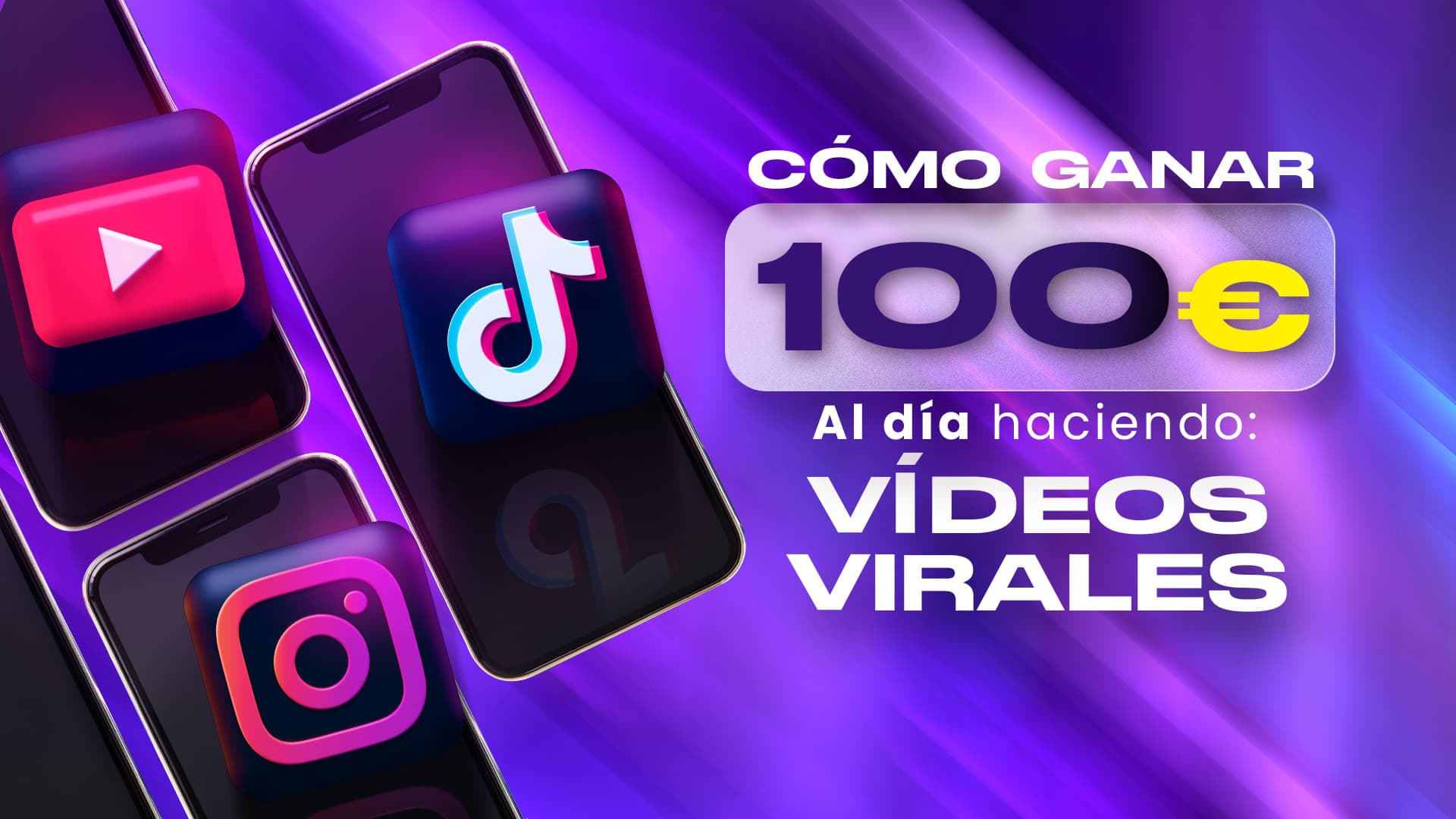 Cómo ganar 100€ al día haciendo vídeos virales