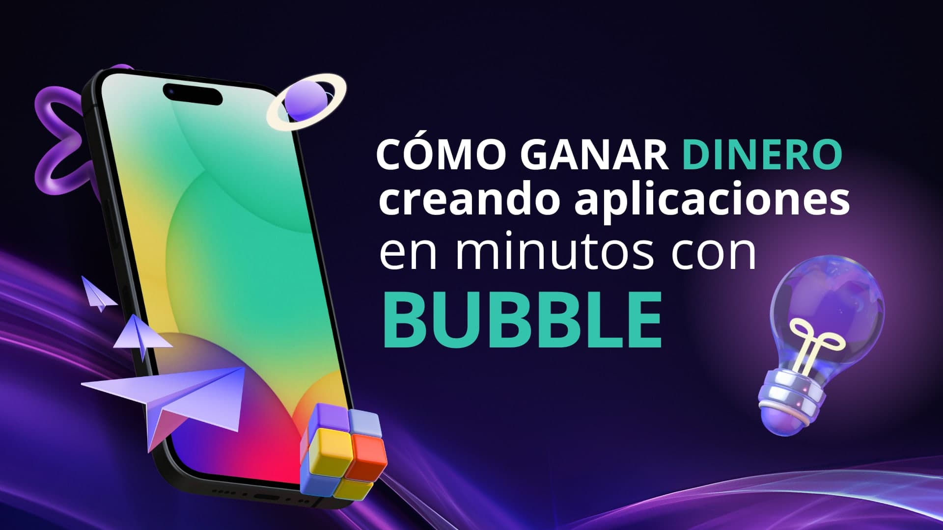 Crea aplicaciones sin programar con Bubble